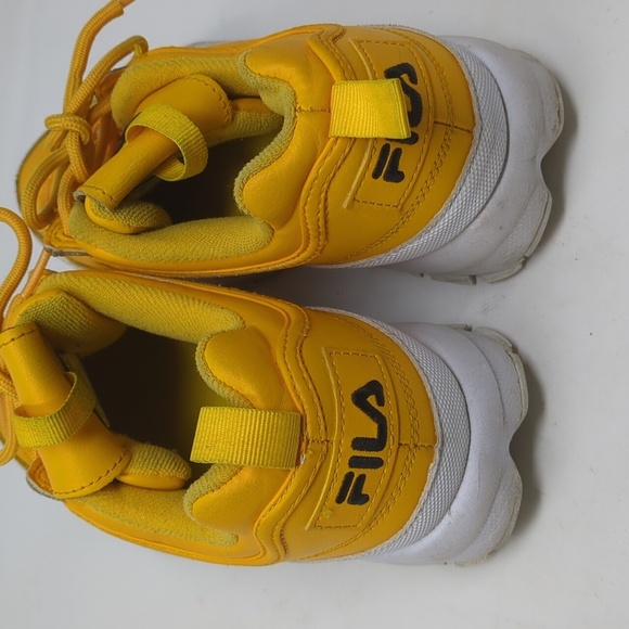 Fila disrupter 2 yellow sneakers size 10 runs small - Picture 6 of 7